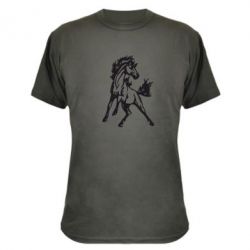 Камуфляжная футболка Жеребец - PrintSalon