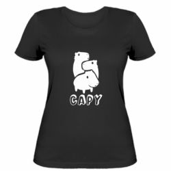 Женская футболка Capy - PrintSalon