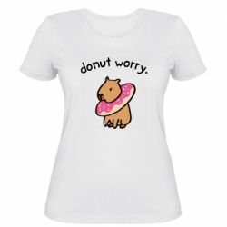Женская футболка Donut Worry - PrintSalon