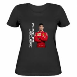 Женская футболка F1 Charles Leclerc - PrintSalon