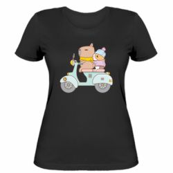 Женская футболка Капибара и Морская свинка - PrintSalon