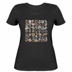 Женская футболка Коты мем. - PrintSalon