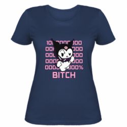 Женская футболка Kuromi bitch - PrintSalon