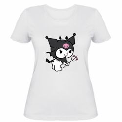 Жіноча футболка Kuromi devil - PrintSalon