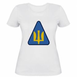 Женская футболка Нарукавный знак воздушных сил Украины