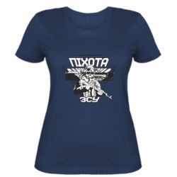 Женская футболка Пехота ВСУ - PrintSalon