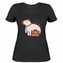 Жіноча футболка Time To Work - PrintSalon
