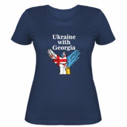 Женская футболка Украина с Грузией - PrintSalon