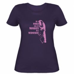 Женская футболка Wednesday girl - PrintSalon