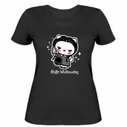 Женская футболка Wednesday Hello Kitty - PrintSalon