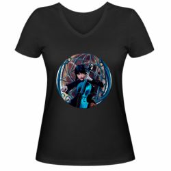 Жіноча футболка з V-подібним вирізом Playing Wednesday - PrintSalon