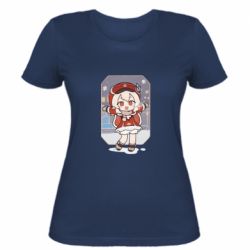 Женская футболка Зимняя Кли - PrintSalon