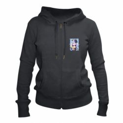 Женское худи на молнии Аяка в рамке