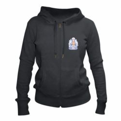 Женское худи на молнии Аяка в стиле Фонтейна - PrintSalon