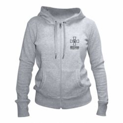 Женское худи на молнии Девушка Солдата ВСУ.