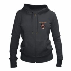 Женское худи на молнии Hu Tao Mainer - PrintSalon