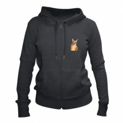 Женское худи на молнии Большой шлёпа - PrintSalon