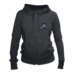 Женское худи на молнии Венсдей