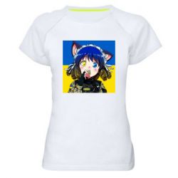 Женская футболка для спорта Аниме Украина - PrintSalon