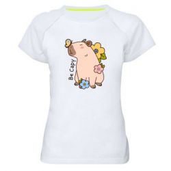 Женская футболка для спорта Be Capy - PrintSalon