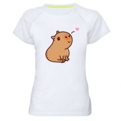 Жіноча футболка для спорту Capybara - PrintSalon