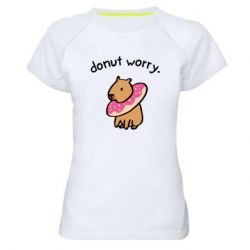 Женская футболка для спорта Donut Worry - PrintSalon
