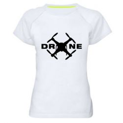 Женская футболка для спорта Drone - PrintSalon