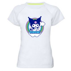 Жіноча футболка для спорту Kuromi Rainbow - PrintSalon