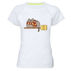 Жіноча футболка для спорту Pusheen Harry Potter - PrintSalon