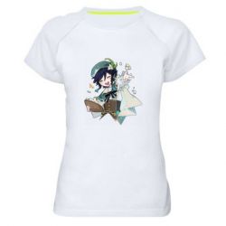 Женская футболка для спорта Радостный Венти - PrintSalon