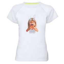 Женская футболка для спорта Roblox girl - PrintSalon