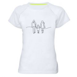 Женская футболка для спорта Семья! - PrintSalon