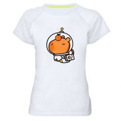 Женская футболка для спорта Space Capybara - PrintSalon