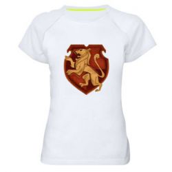 Женская футболка для спорта Cтарая эмблема Гриффиндор - PrintSalon