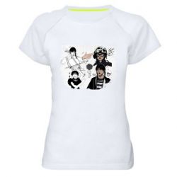 Жіноча футболка для спорту Уенздей Аддамс - PrintSalon
