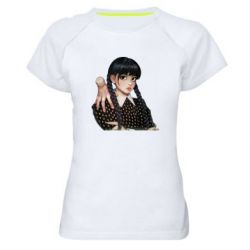 Женская футболка для спорта Венсдей и Вещь - PrintSalon