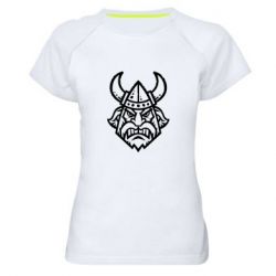 Женская футболка для спорта Викинг в Шлеме - PrintSalon