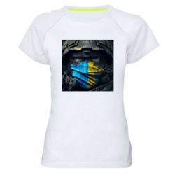 Женская футболка для спорта Воин ЗСУ - PrintSalon