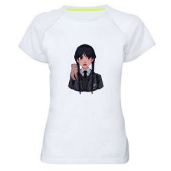 Женская футболка для спорта Wednesday and It - PrintSalon