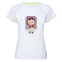 Женская футболка для спорта Зимняя Кли - PrintSalon