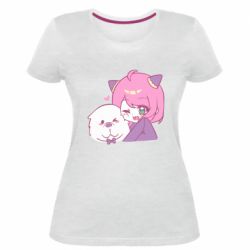 Женская премиум футболка Аня и Бонд Форджер - PrintSalon