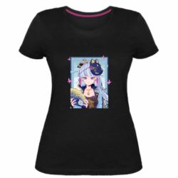 Женская премиум футболка Аяка в рамке - PrintSalon