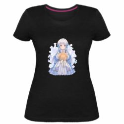 Женская премиум футболка Аяка в стиле Фонтейна - PrintSalon