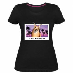 Женская премиум футболка Big Floppa - PrintSalon
