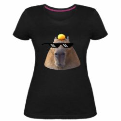 Жіноча преміум футболка Capybara cool