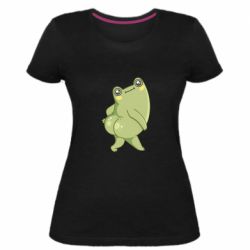 Женская премиум футболка Froggylicious - PrintSalon