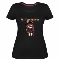 Женская премиум футболка Hu Tao Mainer - PrintSalon