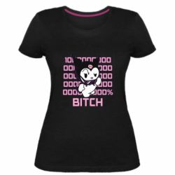 Женская премиум футболка Kuromi bitch - PrintSalon