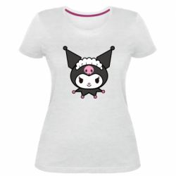 Жіноча преміум футболка Kuromi maid