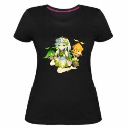 Женская премиум футболка Нахида Геншин - PrintSalon